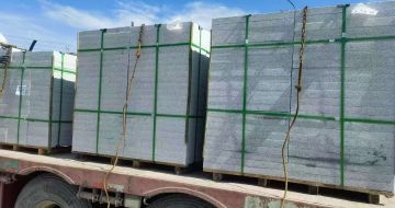 廊坊 芝麻白花岗岩地铺石装车日常