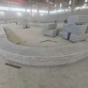 廊坊 芝麻白异形坐凳，自然面光面弧形加工