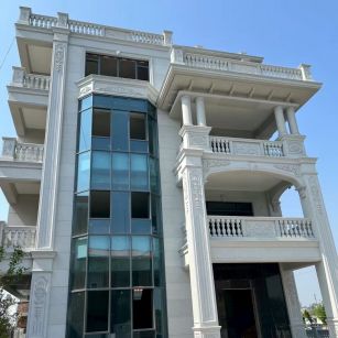 廊坊 白麻花岗岩别墅外墙干挂效果展示