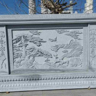 廊坊 芝麻白大型照壁，屏风，影壁