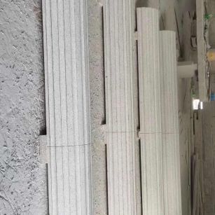 廊坊 花岗岩厂家带你看白麻花岗岩门楼大柱柱皮