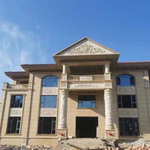 廊坊 黄金麻花岗岩别墅外墙干挂