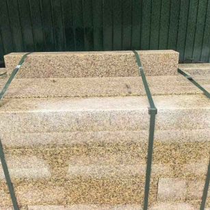 廊坊 黄金麻花岗岩石材机切面栏杆料半成品