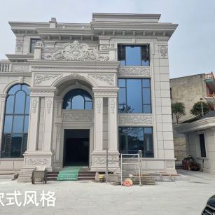 廊坊 白麻花岗岩别墅外墙干挂