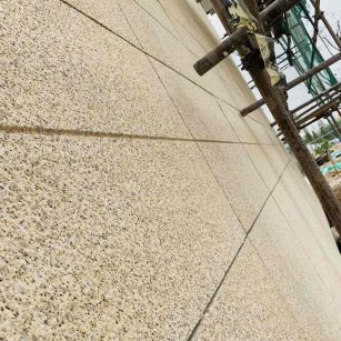 廊坊 黄金麻花岗岩荔枝面外墙干挂石材效果示例