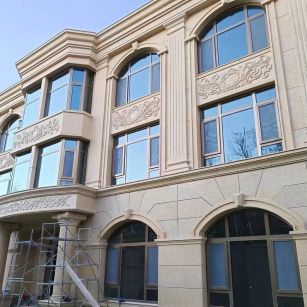 廊坊 黄金麻花岗岩别墅外墙干挂