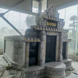 廊坊 芝麻白墓碑效果展示图