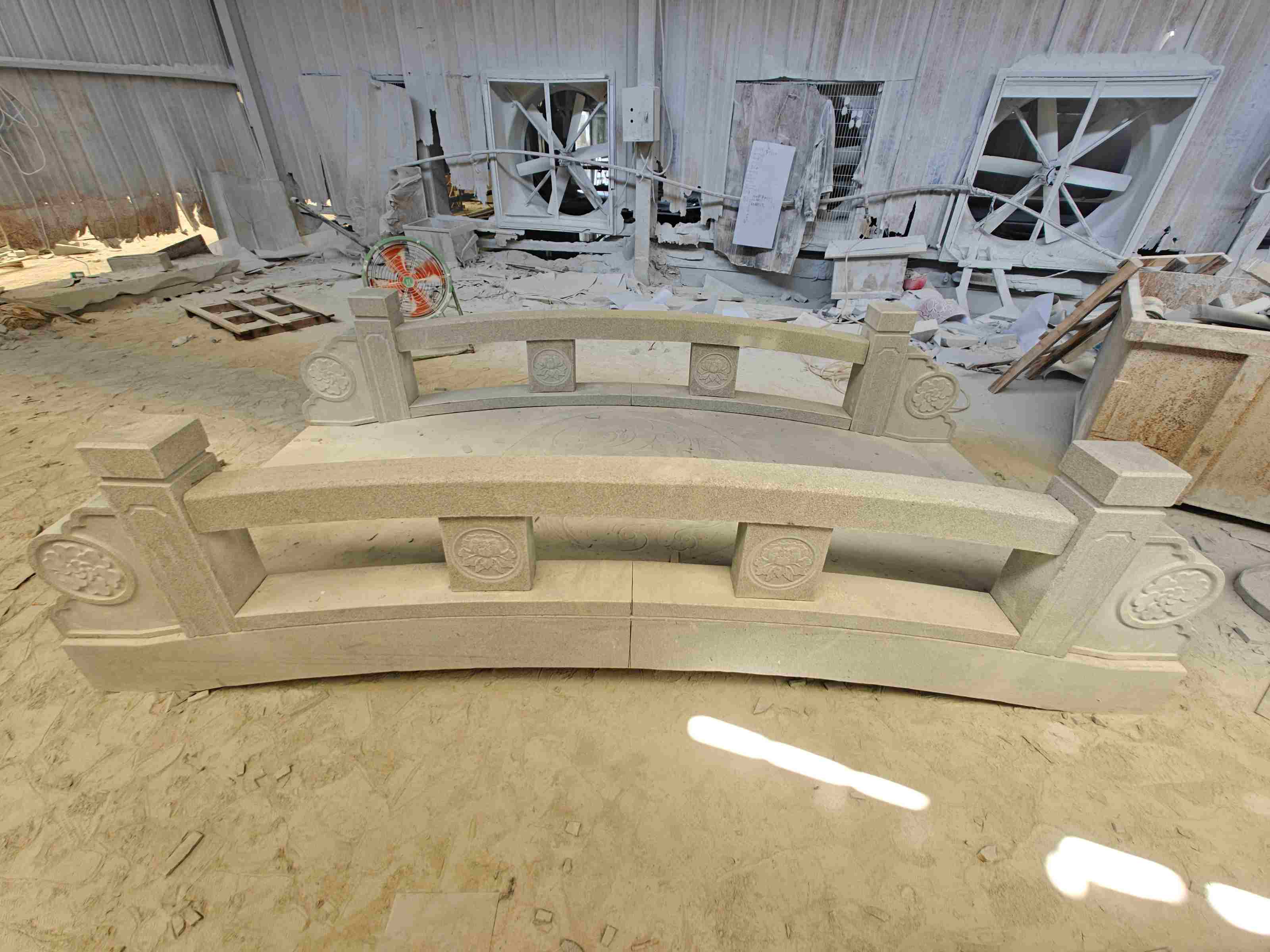 廊坊 芝麻灰花岗岩异形加工-拱桥，石桥