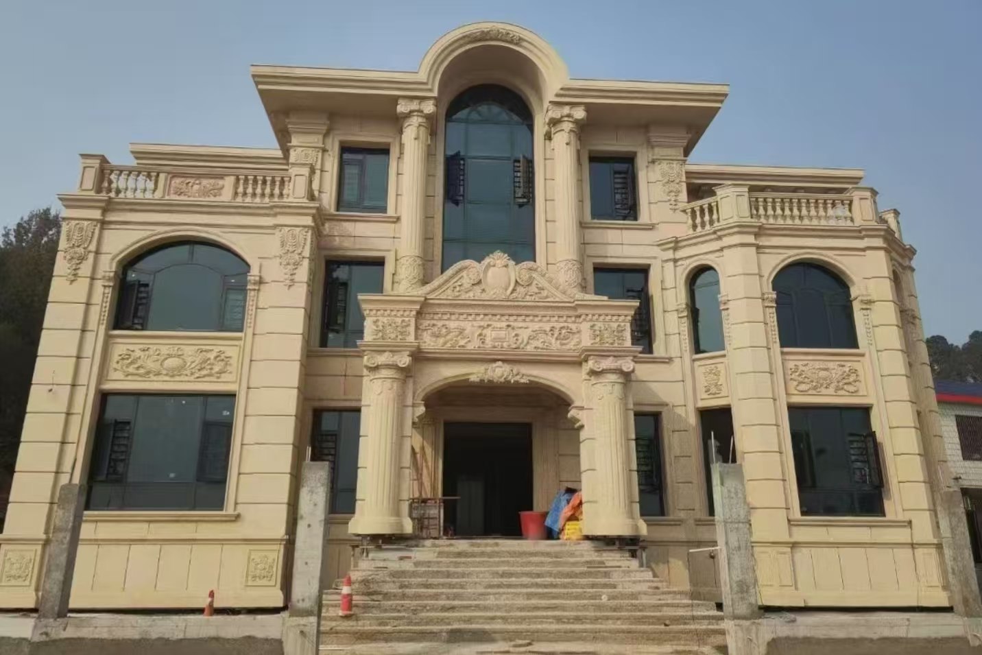 廊坊 黄金麻花岗岩别墅外墙干挂