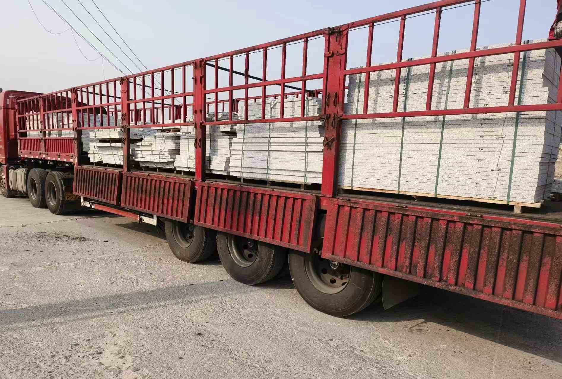 廊坊 白麻荔枝面外墙干挂，工厂装车日常