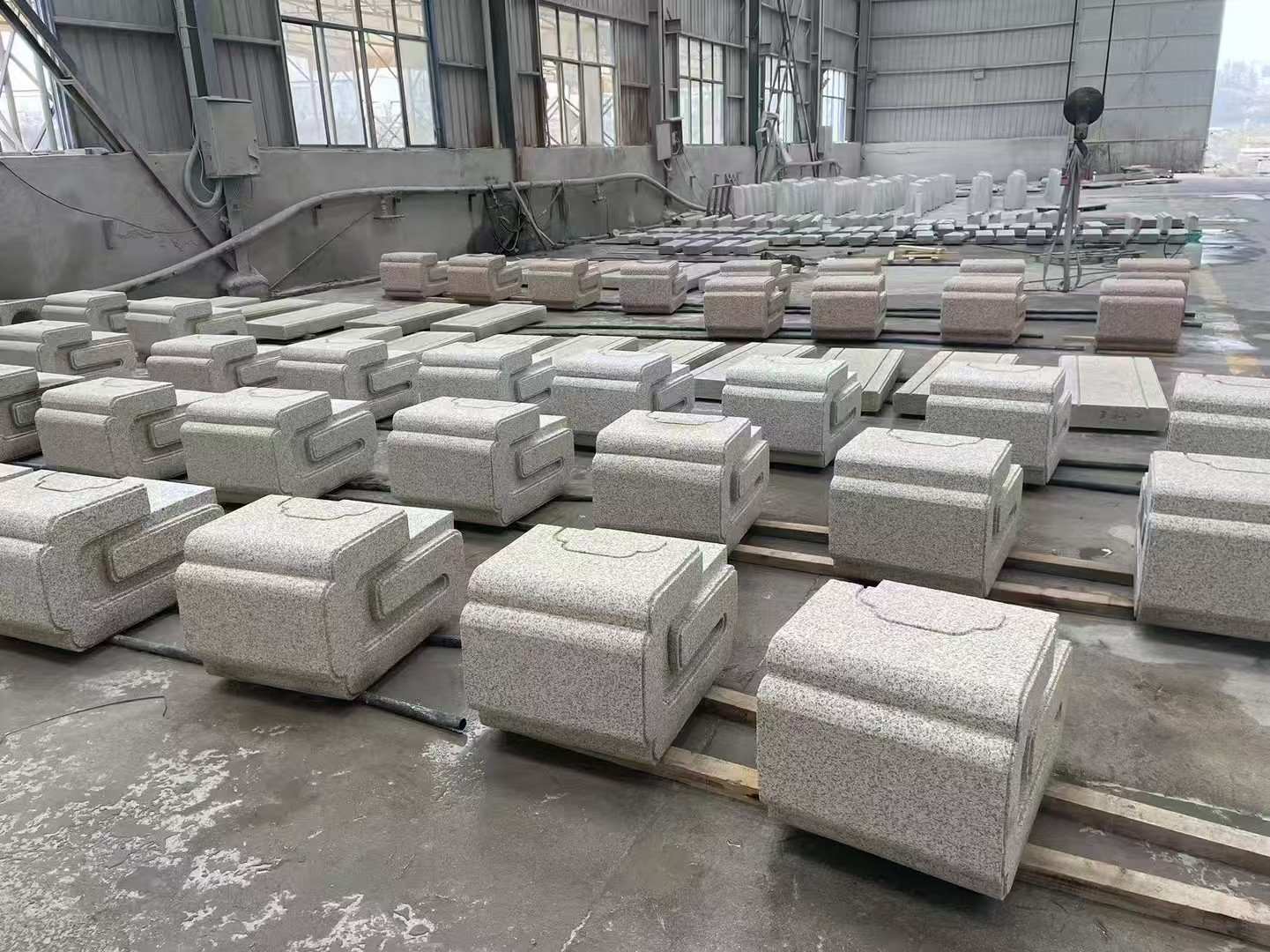 廊坊 白麻花岗岩异形加工-石凳，坐凳