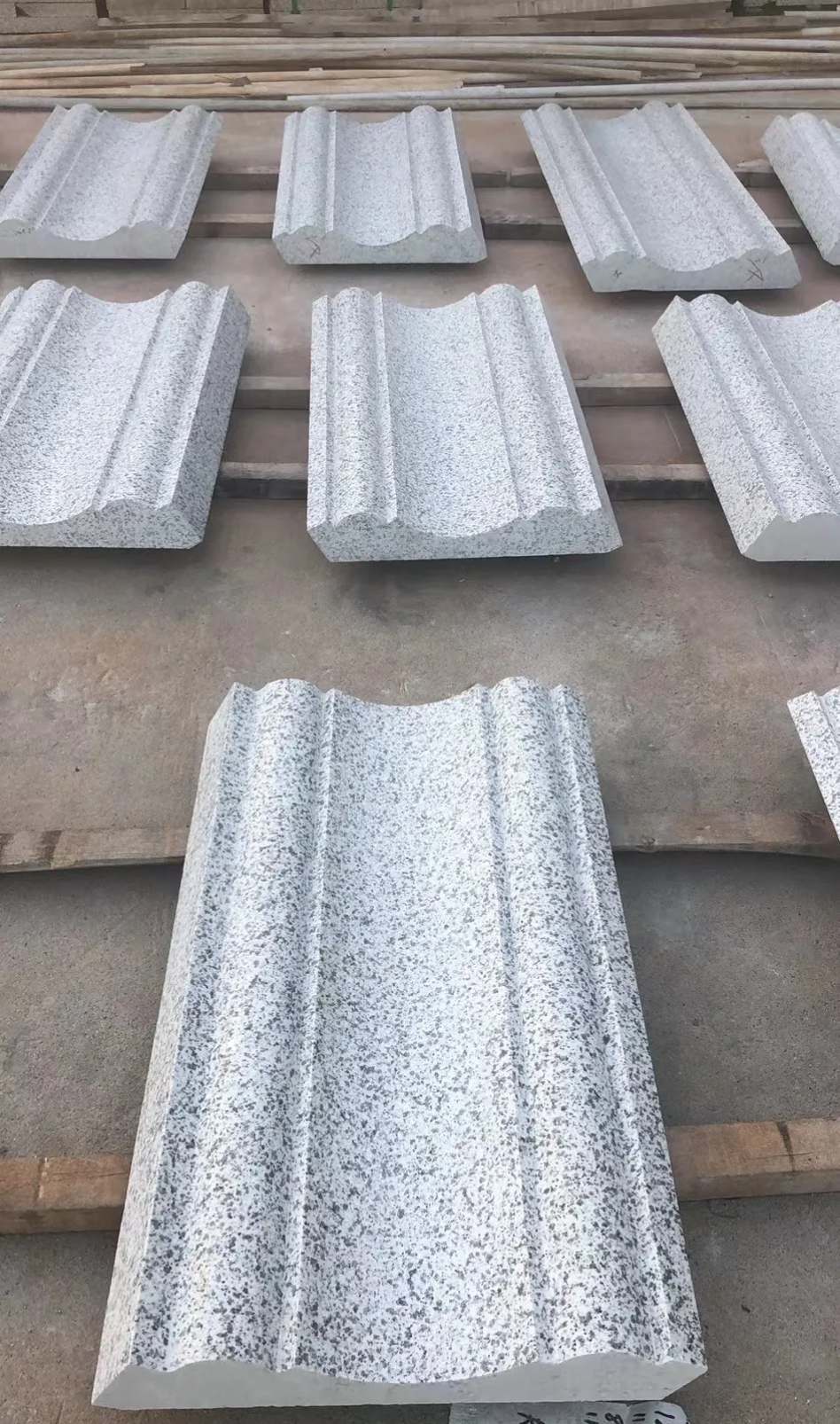 廊坊 白麻花岗岩光面别墅线条