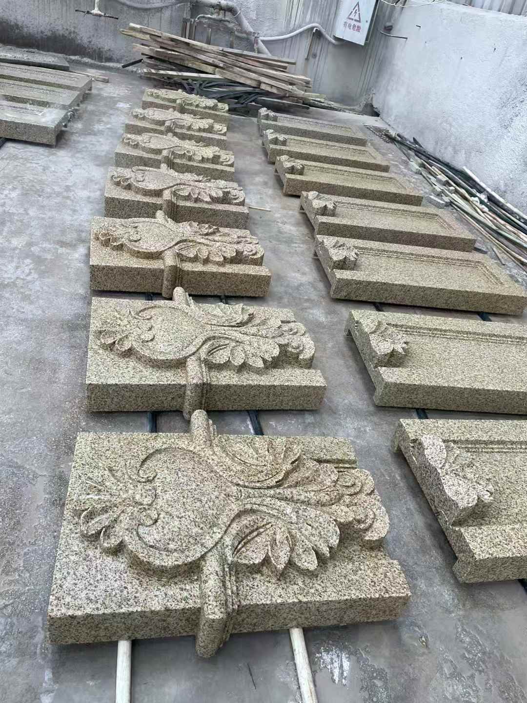 廊坊 黄金麻花岗岩别墅外墙雕刻板